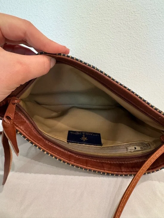 Vintage Leyland & Taylor Elephant Embroidered Woven Shoulder Bag - Picture 3 of 5